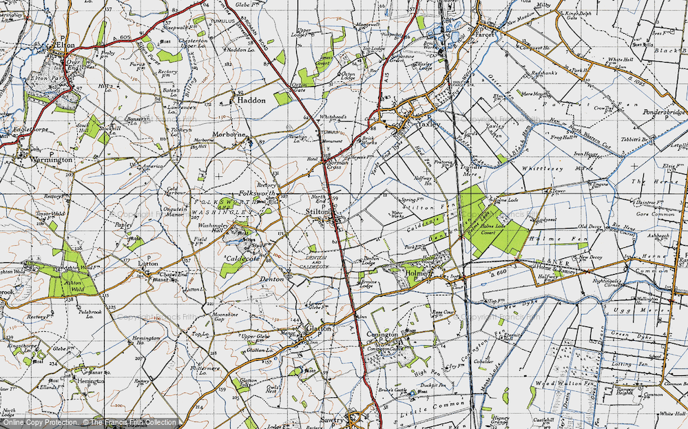 Old Map of Stilton, 1946 in 1946