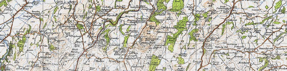 Old map of Blakemoorflat in 1947