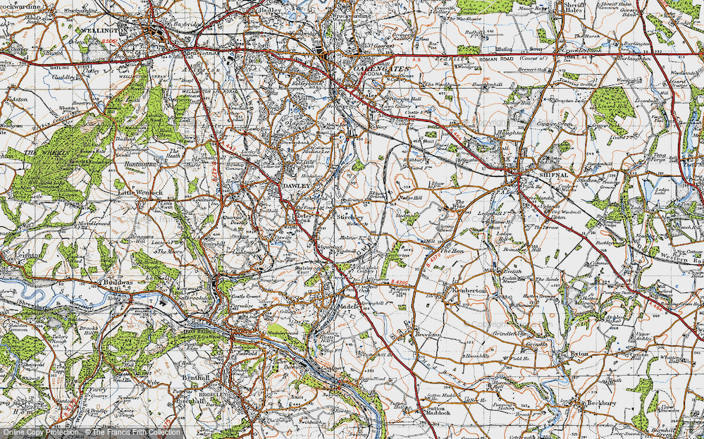 Old Map of Stirchley, 1946 in 1946