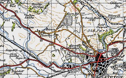 Old map of Stirton in 1947