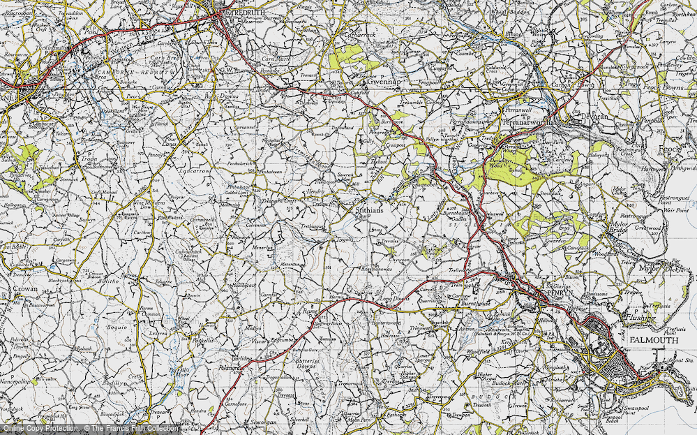 Old Map of Stithians, 1946 in 1946