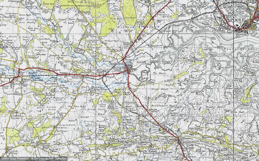 Old Map of Stoborough, 1940 in 1940