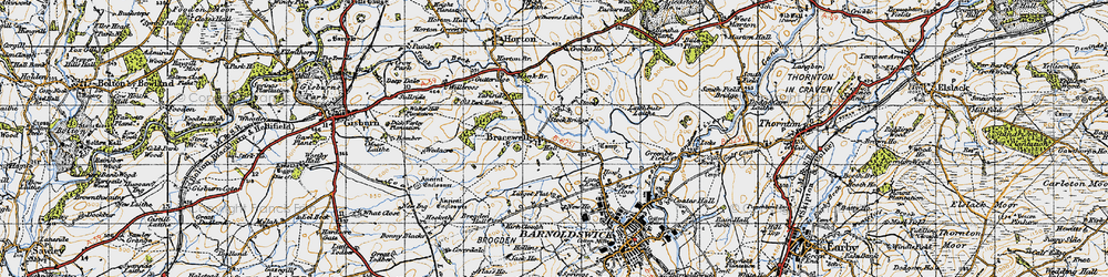 Old map of Stock in 1947
