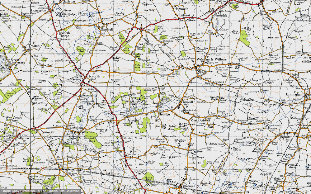 Old Map of Stock Hill, 1946 in 1946