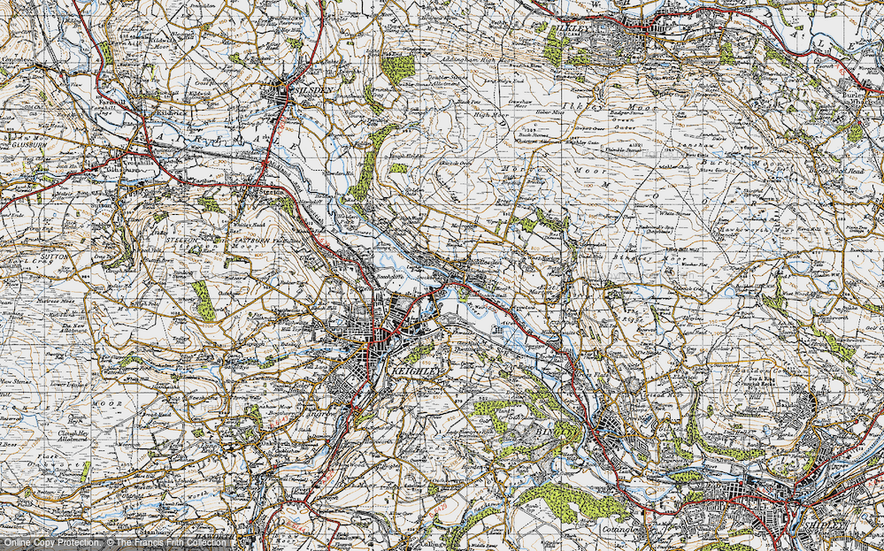 Old Map of Stockbridge, 1947 in 1947