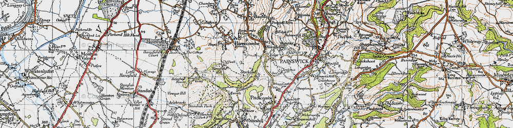 Old map of Stockend in 1946