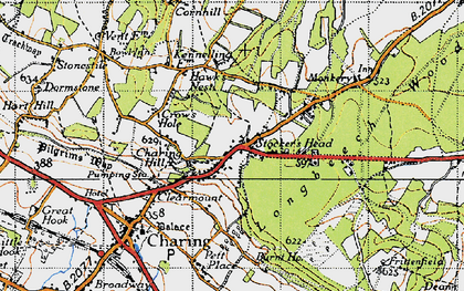 Old map of Stocker's Head in 1940