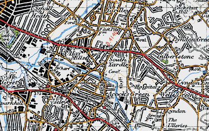 Old map of Stockfield in 1947