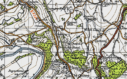 Old map of Stocking in 1947