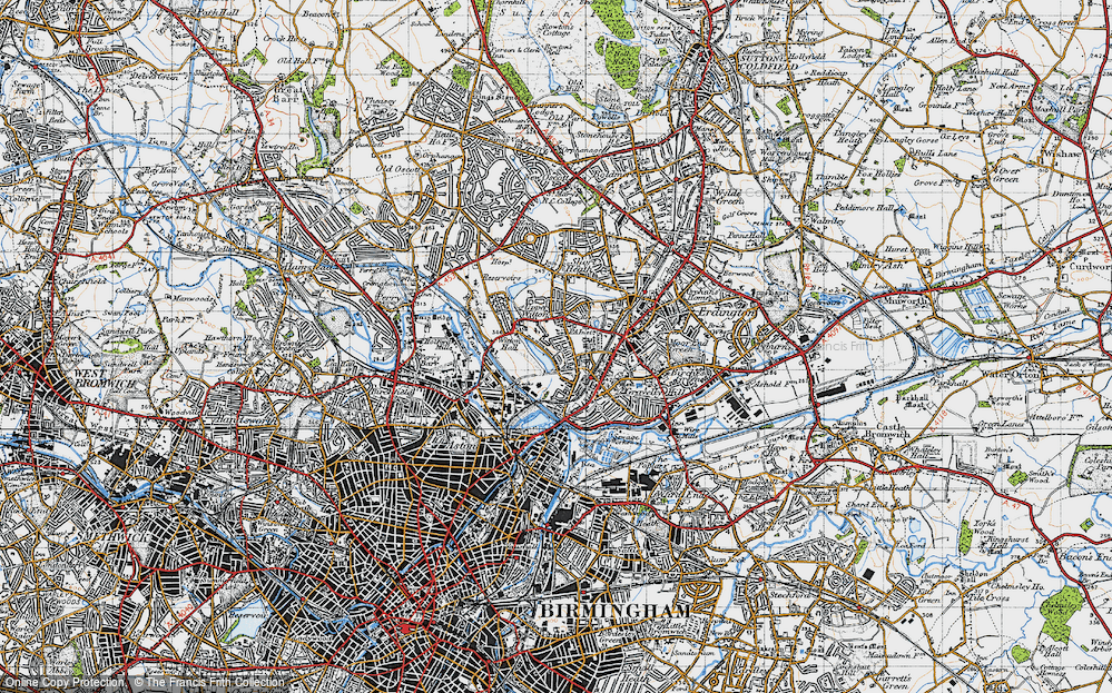 Old Map of Stockland Green, 1946 in 1946