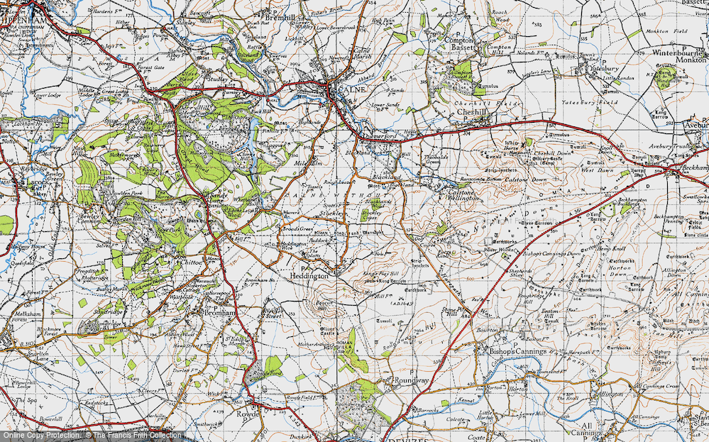 Old Map of Stockley, 1940 in 1940