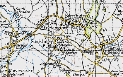 Old map of Stocklinch in 1945