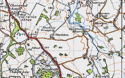 Old map of Beck Brook in 1946