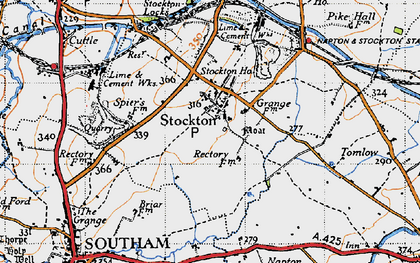 Old map of Stockton in 1946
