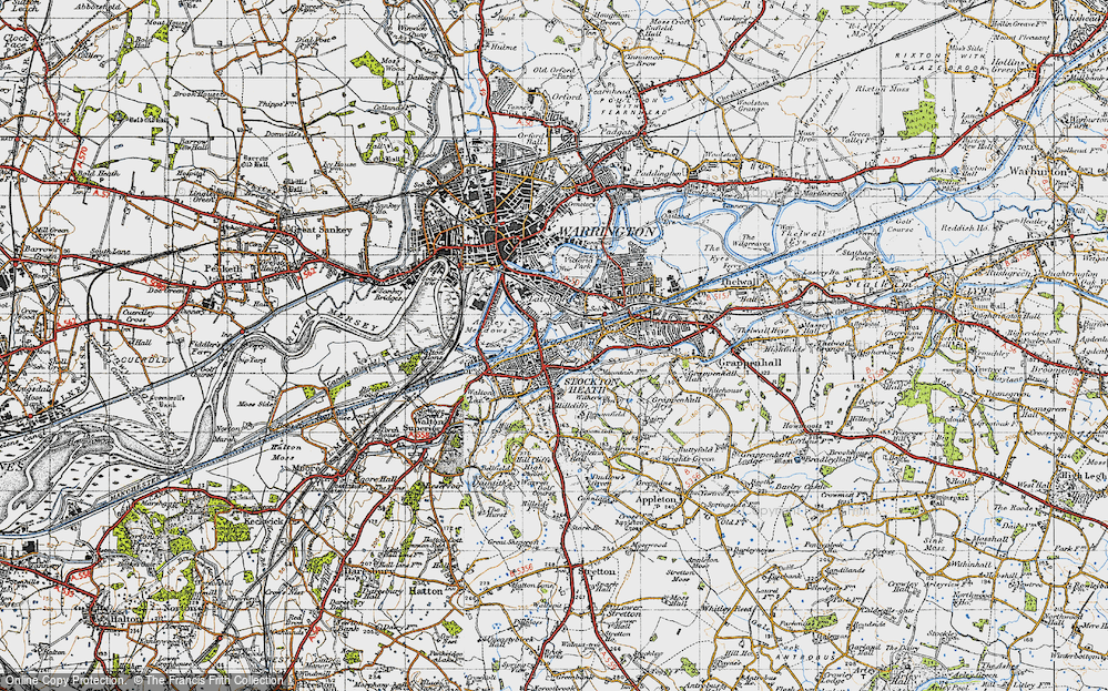 Old Map of Stockton Heath, 1947 in 1947