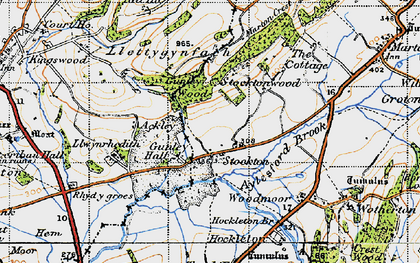 Old map of Stocktonwood in 1947