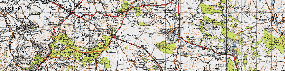 Old map of Stockwell in 1946