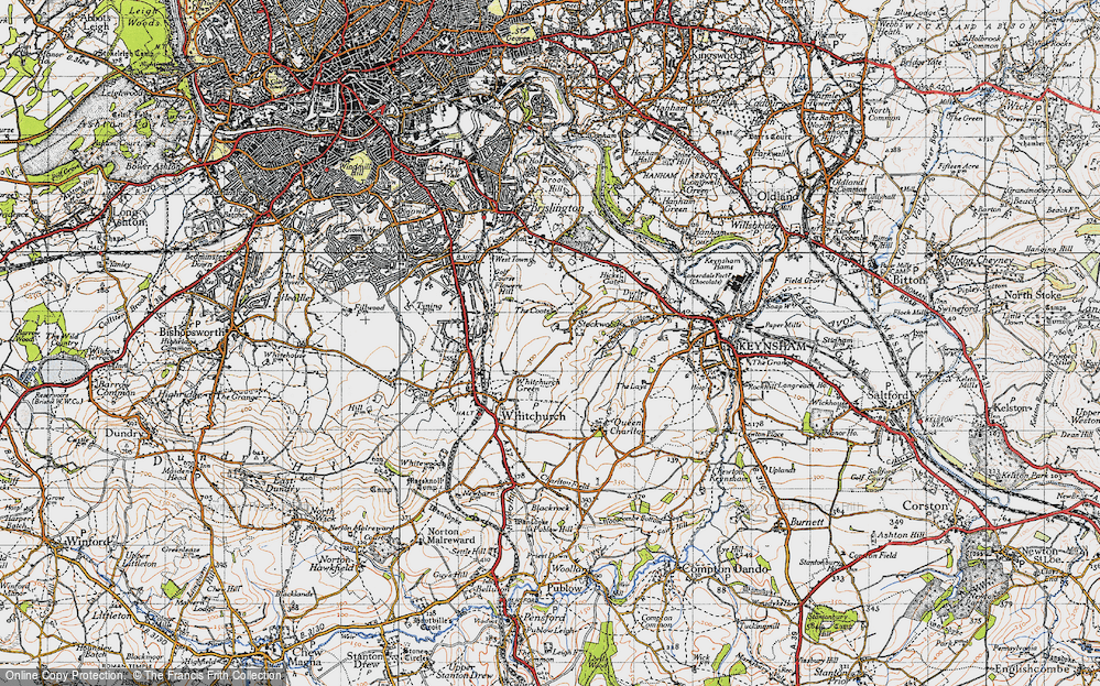 Old Map of Stockwood, 1946 in 1946