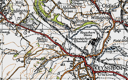 Old map of Stockwood Vale in 1946