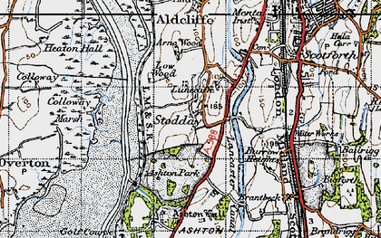 Old map of Arna Wood in 1947