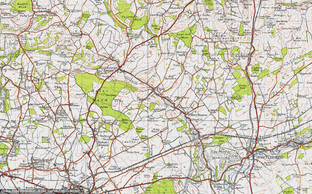 Old Map of Stoke, 1945 in 1945