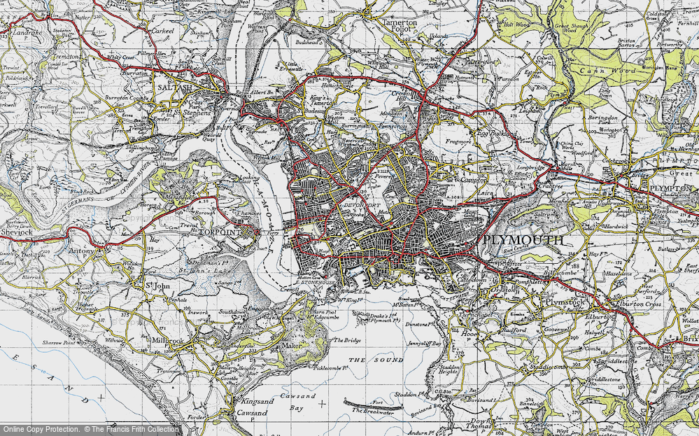 Old Map of Stoke, 1946 in 1946