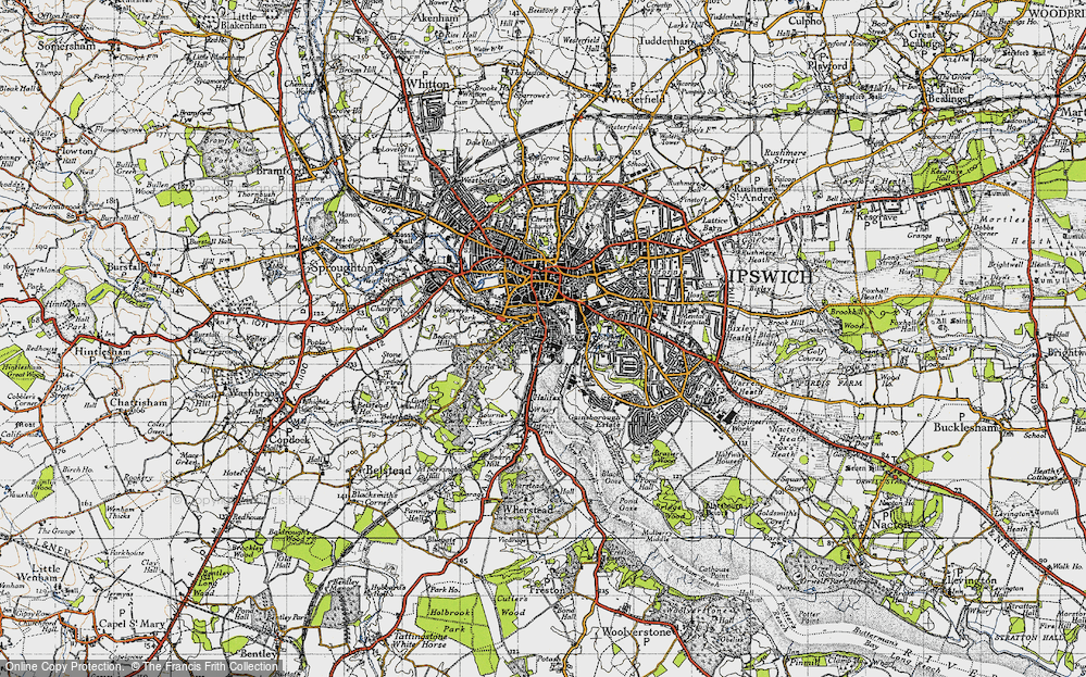 Old Maps of Holywells Park, Suffolk - Francis Frith