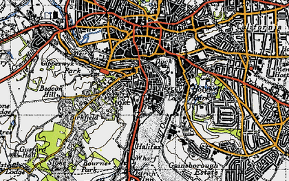 Old map of Stoke in 1946