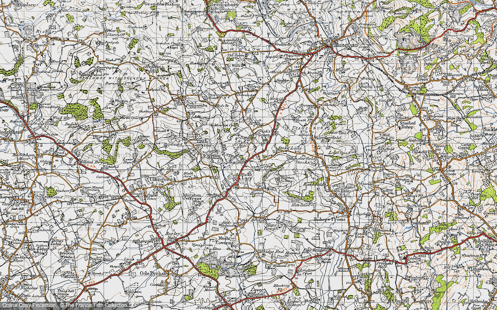Old Map of Stoke Cross, 1947 in 1947