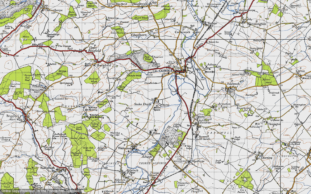 Old Map of Stoke Doyle, 1946 in 1946