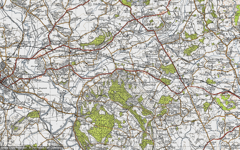 Old Map of Stoke Edith, 1947 in 1947