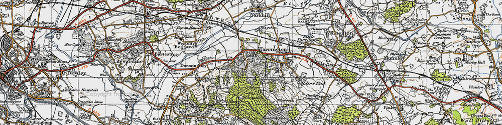 Old map of Stoke Edith in 1947