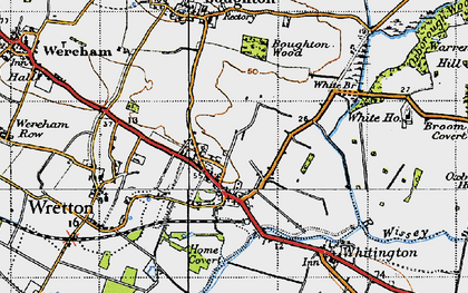 Old map of Stoke Ferry in 1946