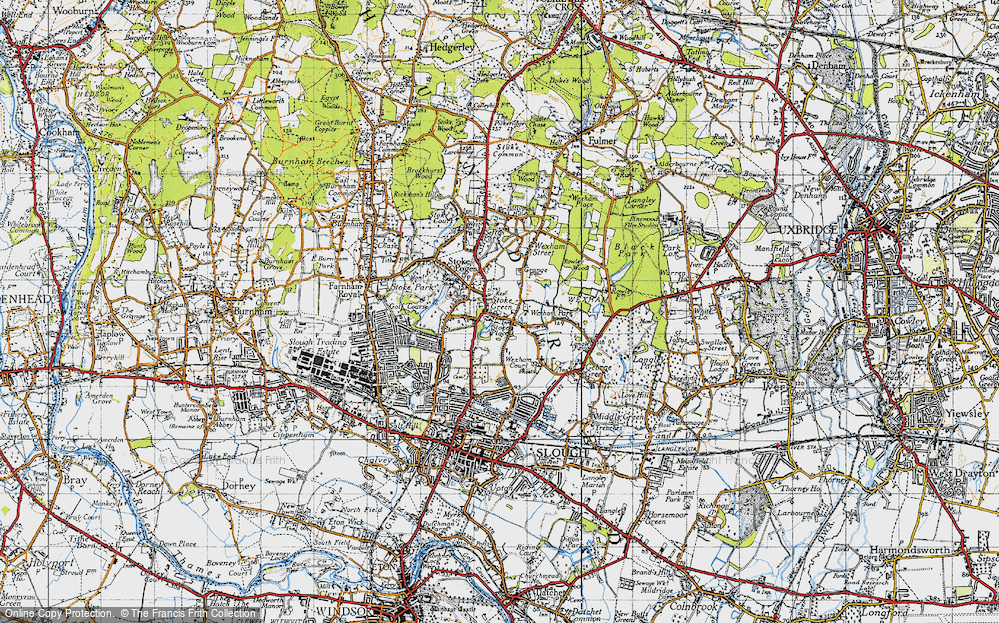 Old Map of Stoke Green, 1945 in 1945