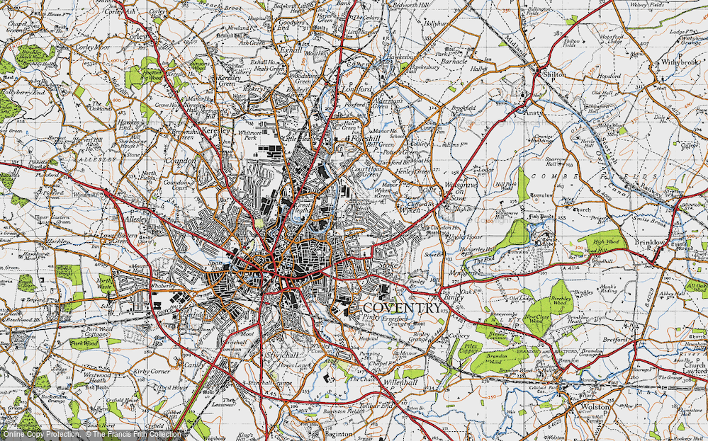 Old Map of Stoke Heath, 1946 in 1946