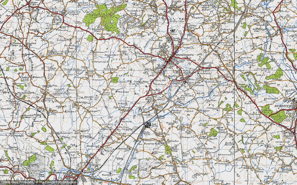 Old Map of Stoke Heath, 1947 in 1947