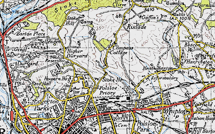 Old map of Stoke Hill in 1946