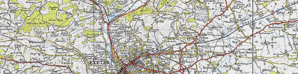 Old map of Stoke Hill in 1946