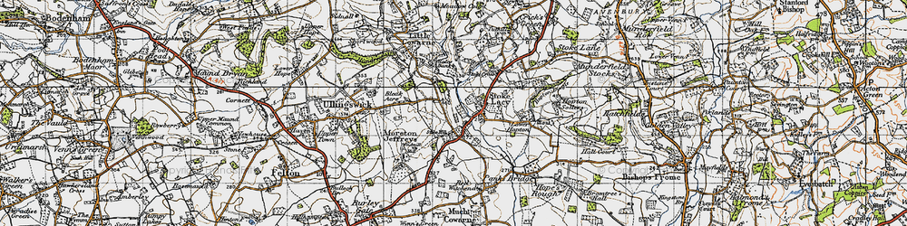 Old map of Stoke Hill in 1947