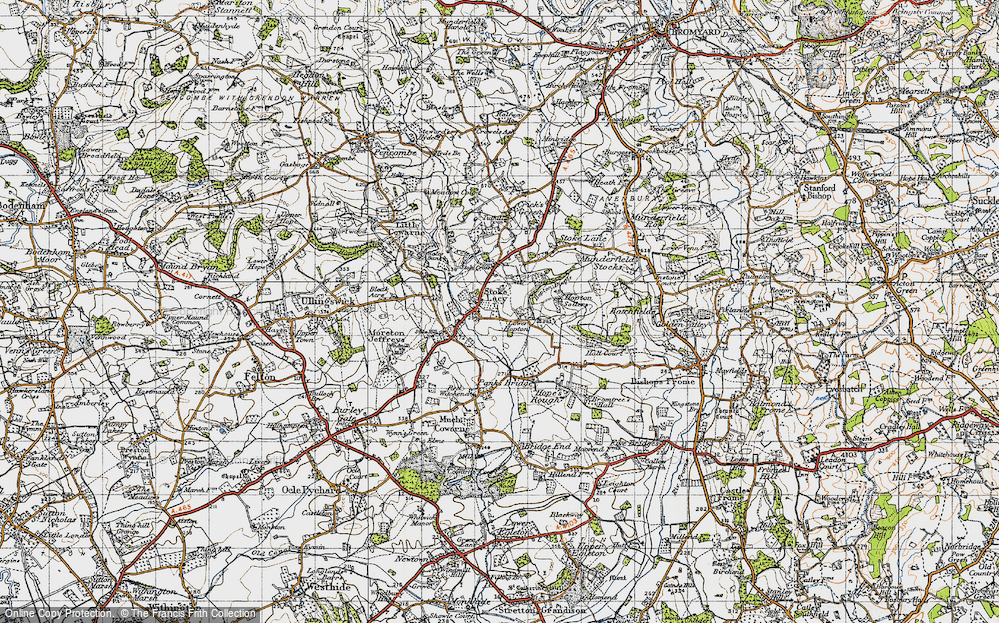 Old Map of Stoke Lacy, 1947 in 1947