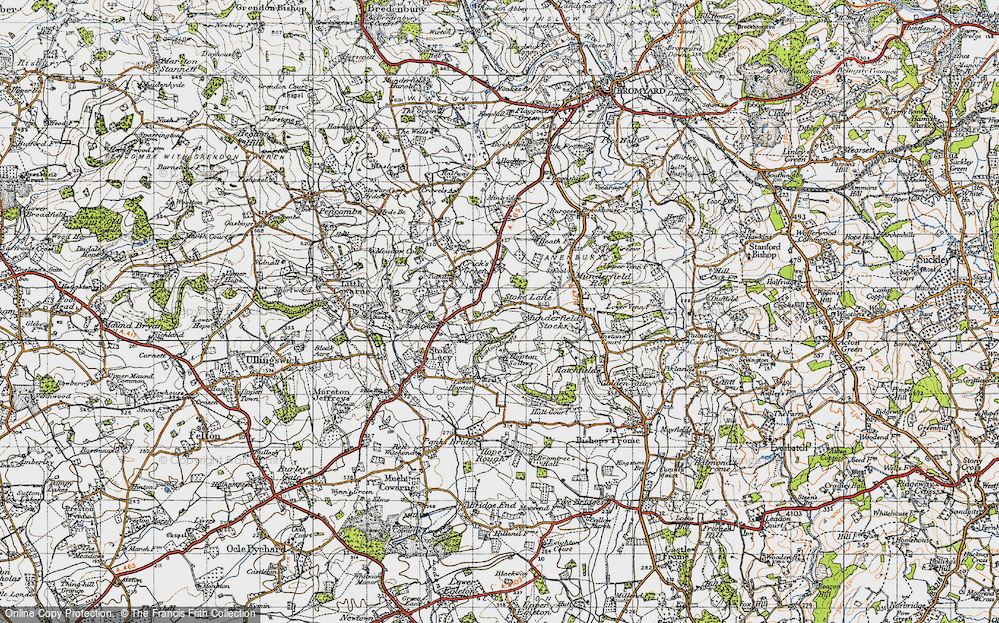 Old Map of Stoke Lane, 1947 in 1947