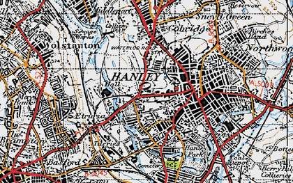 Old map of Stoke-on-Trent in 1946