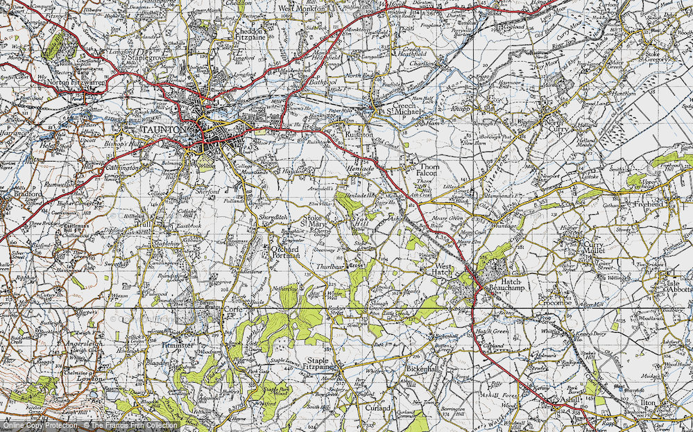 Old Map of Stoke St Mary, 1946 in 1946