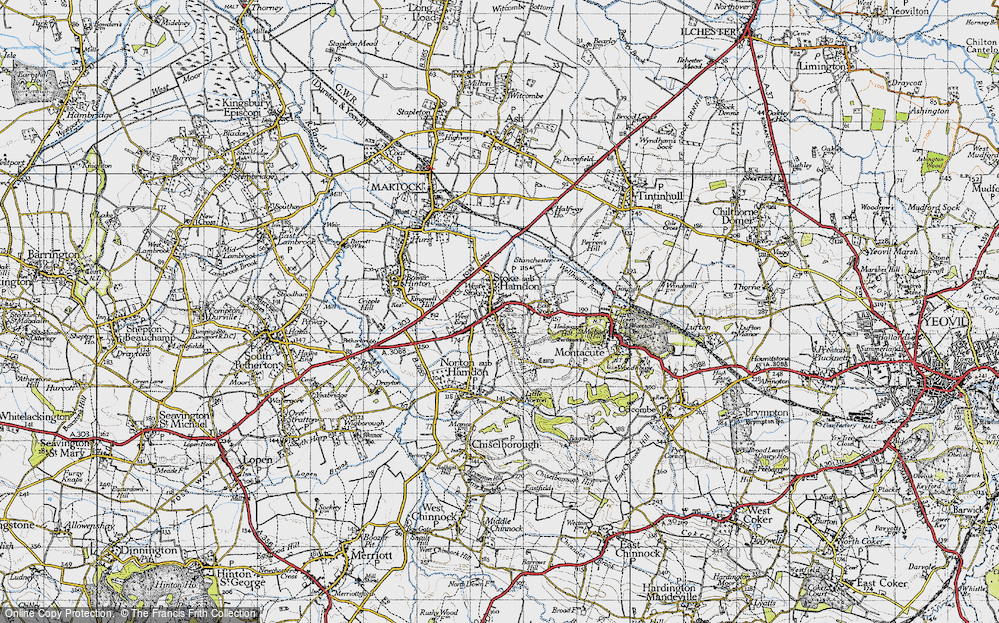 Old Map of Stoke Sub Hamdon, 1945 in 1945