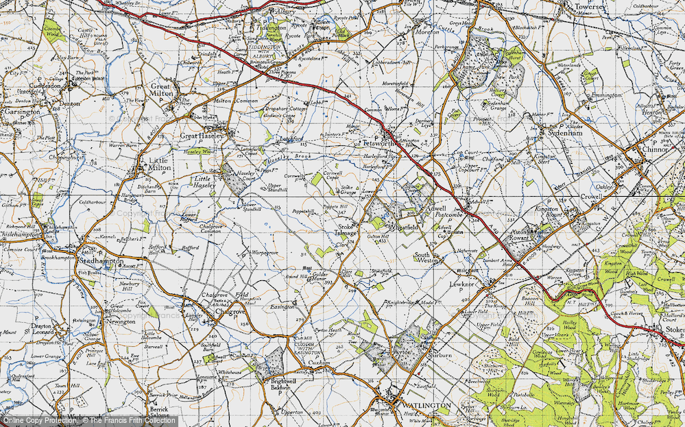 Old Map of Stoke Talmage, 1947 in 1947