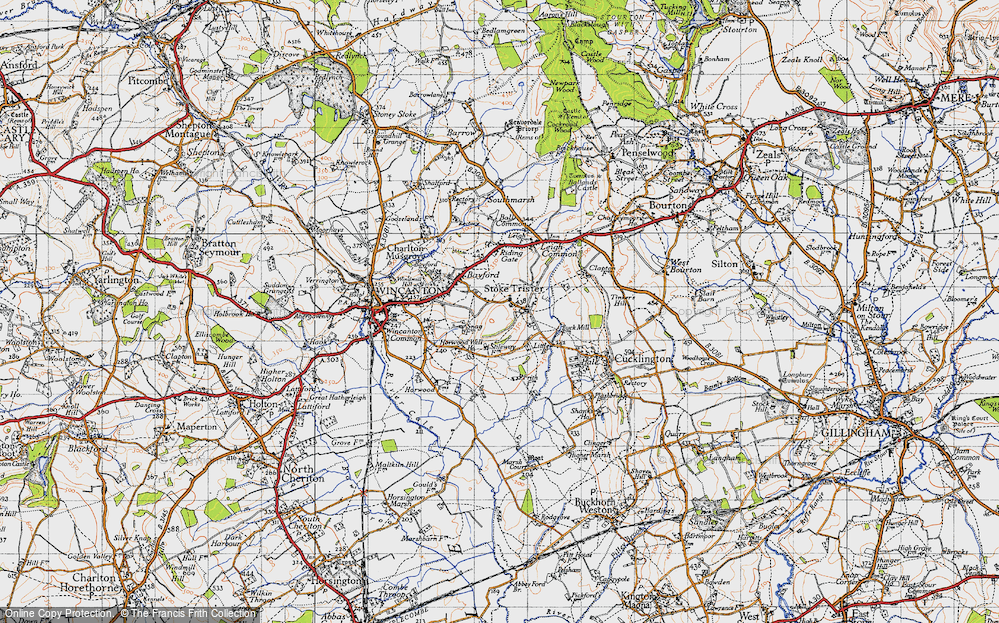 Old Map of Stoke Trister, 1945 in 1945