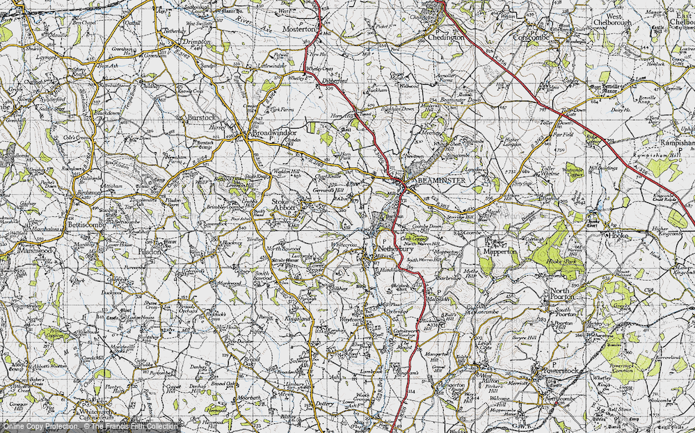 Old Map of Stoke Water, 1945 in 1945