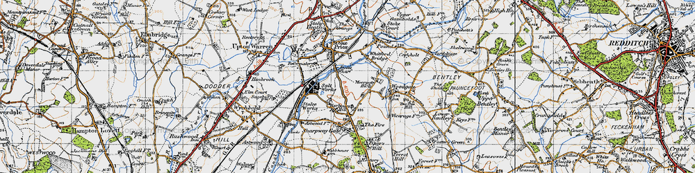 Old map of Stoke Wharf in 1947