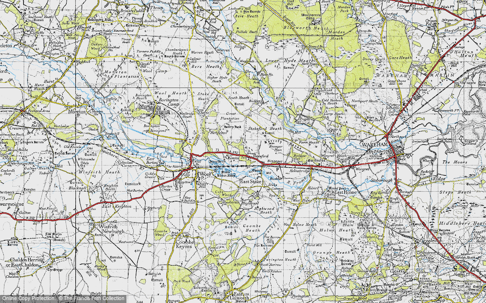 Old Map of Stokeford, 1945 in 1945