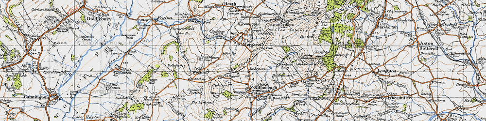 Old map of Stokegorse in 1947